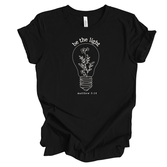 Be the Light - Black T-Shirt for Women