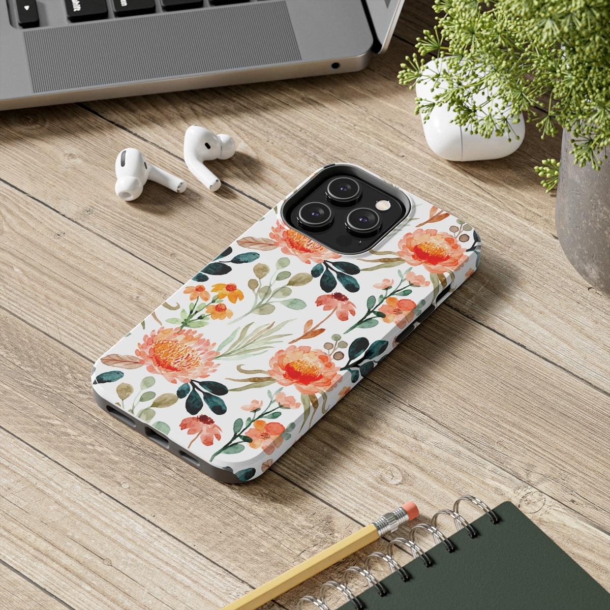 Watercolor Floral Tough Phone Cases, Case-Mate