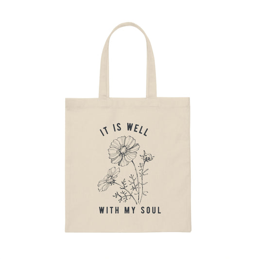 It is Well With My Soul Canvas Tote Bag