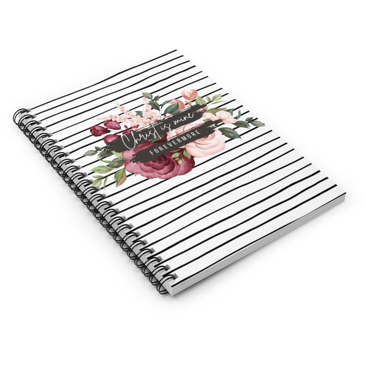 Christ is Mine Forevermore Lined Spiral Notebook Journal