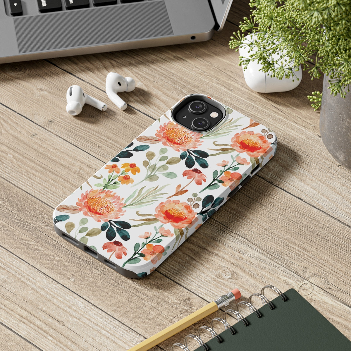 Watercolor Floral Tough Phone Cases, Case-Mate